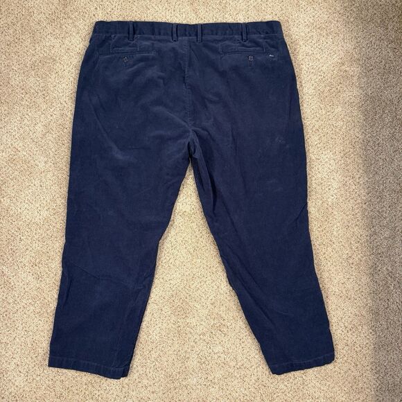 Polo Ralph Lauren Corduroy Pants Men 44x30 Navy Stretch Classic Fit Straight Leg - Picture 2 of 9